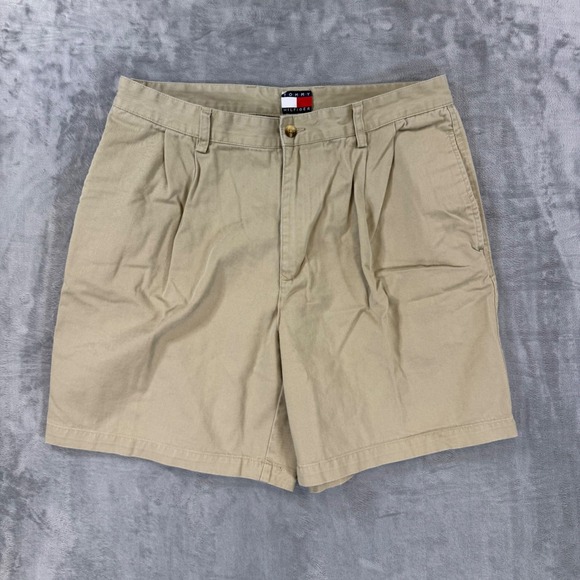 Tommy Hilfiger Other - Vintage Tommy Hilfiger Pleated Chino Shorts Men's Size 36 Tan Cotton‎ Twill